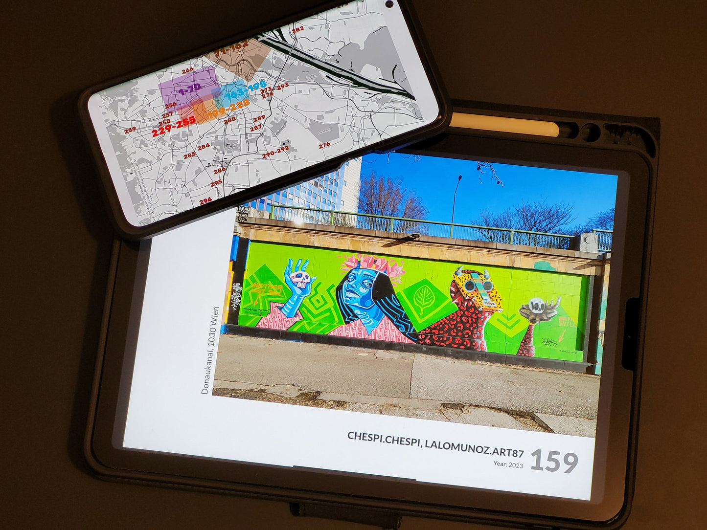 A preview of a digital guide on a phone and a tablet