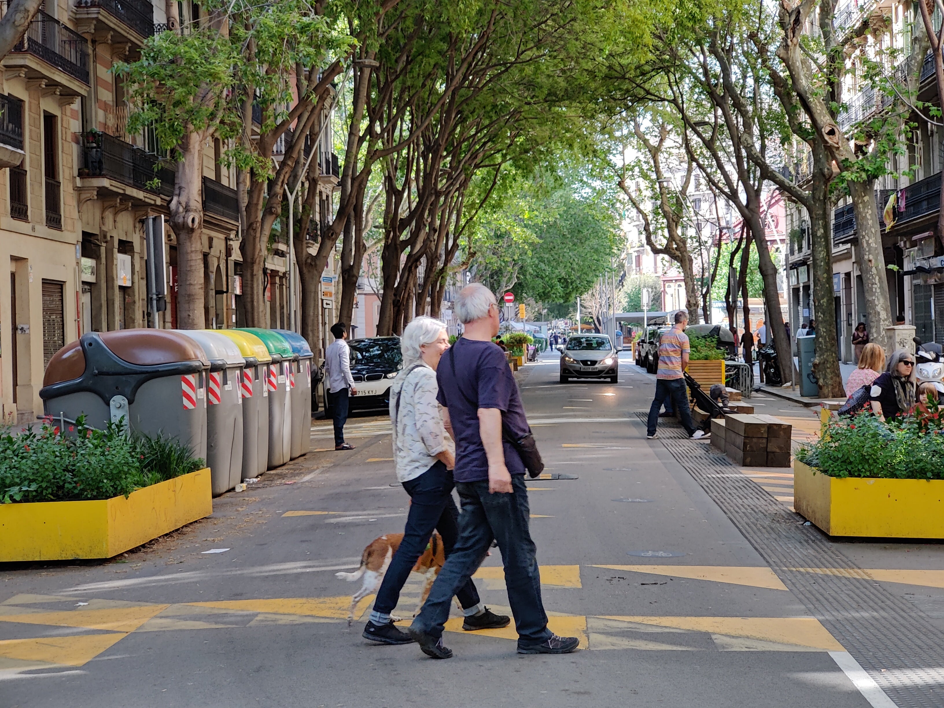 A superblock in Barcelona, Catalunya, Spain